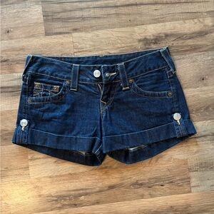 True Religion shorts size 25